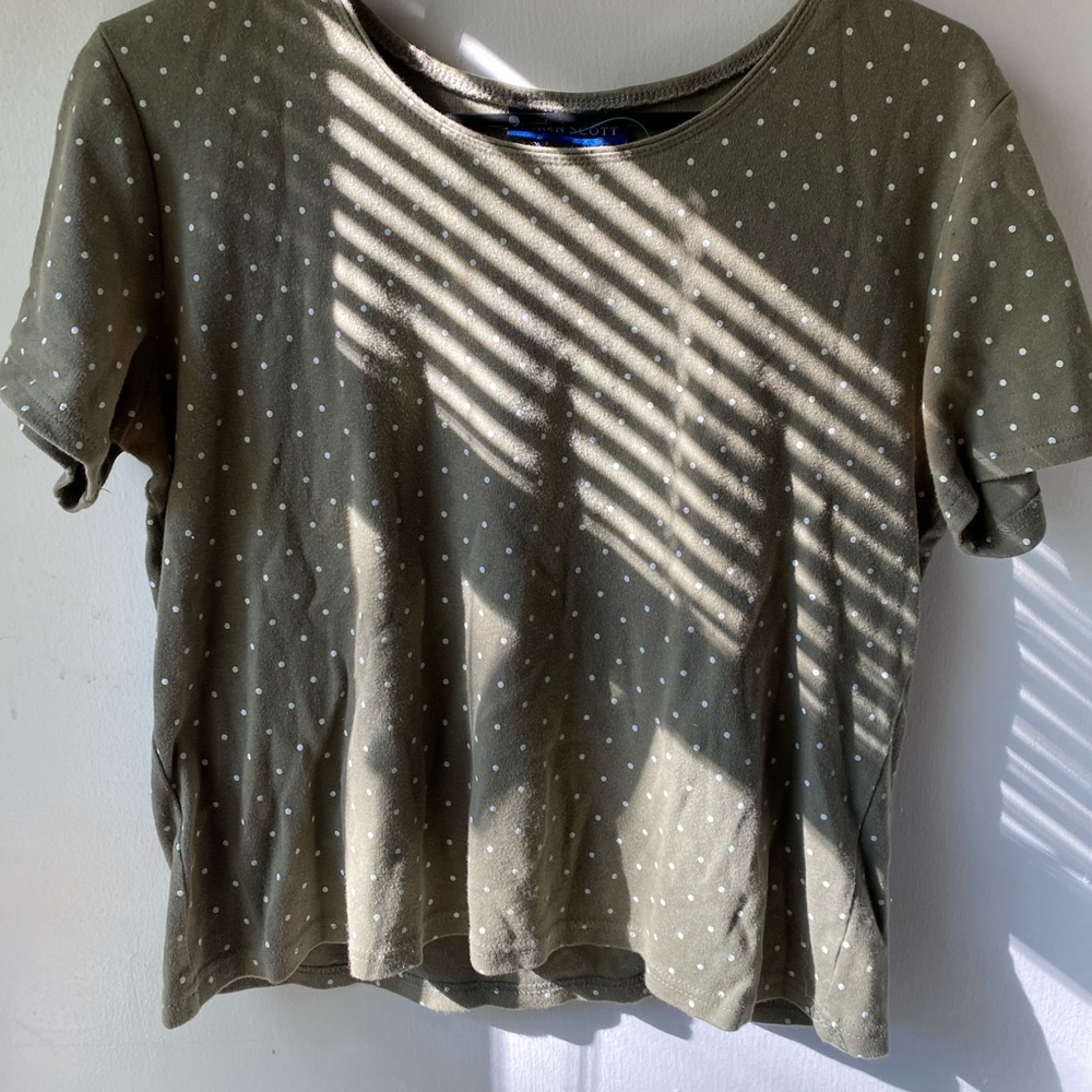Karen Scott Polka Dot Shirt